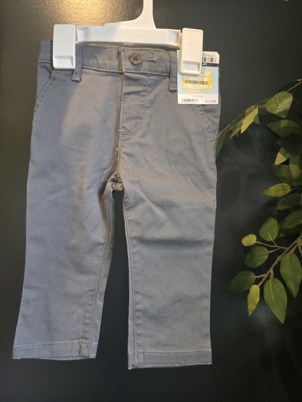 Cat & Jack Boys Gray Pants Nwt 12 Months